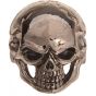 Q-Parts Jumbo Skull I Knob Pearl Black