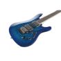 IBANEZ S670QM Electric Guitar Rosewood Fretboard Sapphire Blue oblique 