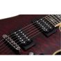 Schecter Omen Extreme-4 String Bass Guitar Rosewood Fretboard Black Cherry zoomed pickups