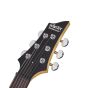 Schecter C-6 Deluxe Electric Guitar Rosewood Fretboard Satin Black top