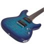 Schecter C-6 Plus Electric Guitar Rosewood Fretboard Ocean Blue Burst semi body
