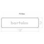 BARTOLINI xxP46C-T P4 6-String Classic Soapbar Bass Bridge Pickup dimensions