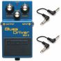 BOSS BD-2 Blues Driver Guitar Effect Pedal with Two Guitar 6" Patch Cables
