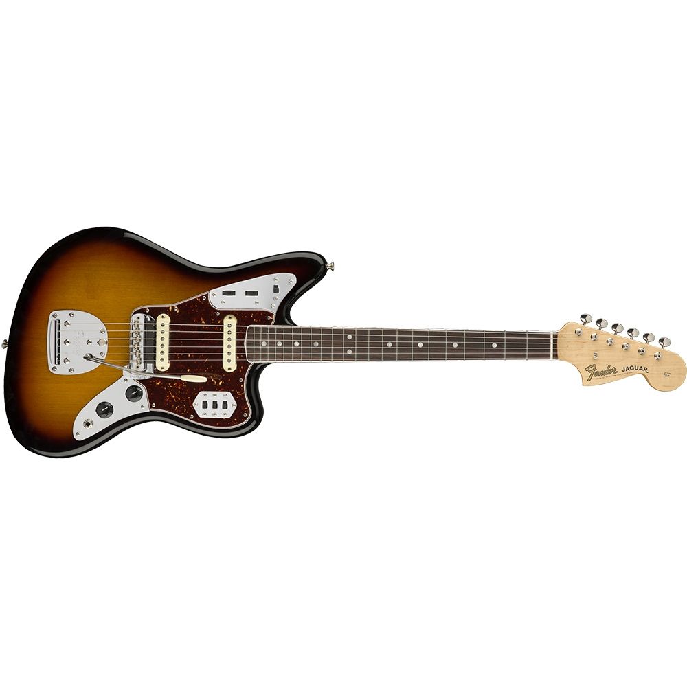 Fender American Original 60's Jaguar, Rosewood neck, w/ case, 3-Tone  Sunburst