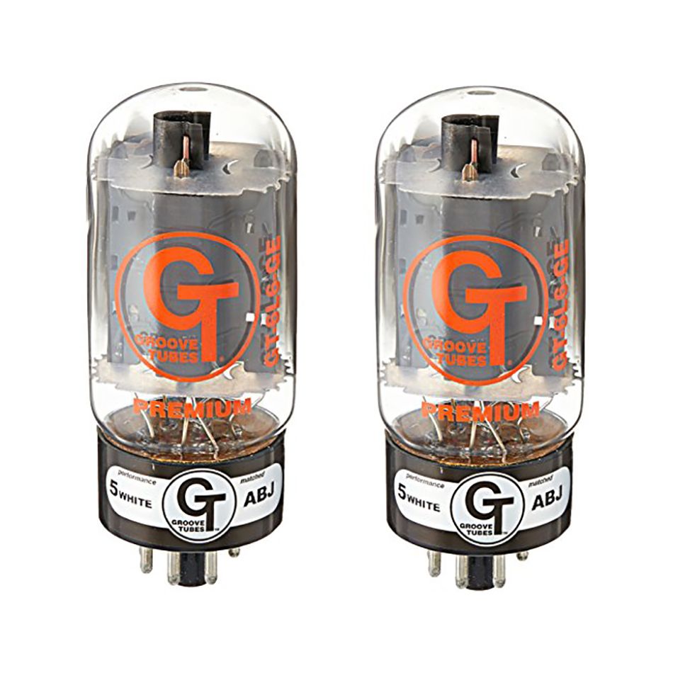 Groove Tubes Gold Series GT-6L6-R Matched Power Tubes Medium (4-7 GT  Rating) Duet