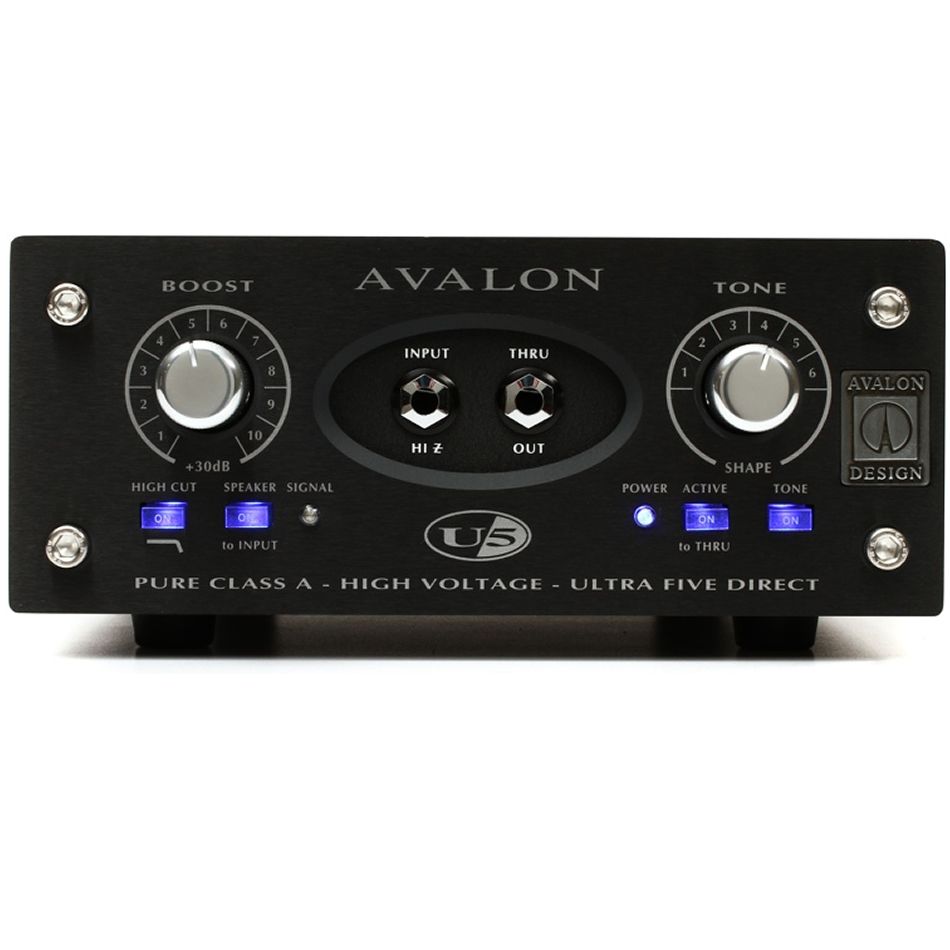 Avalon U5 Single-Channel High-Voltage Instrument DI, Black