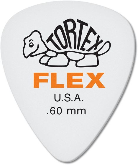 Jim Dunlop Tortex Flex Standard Pick, .60 (72bg)
