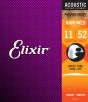 Elixir 16027 Acoustic Phosphor Bronze Strings, Custom Light 011-052 - 12 Pack
