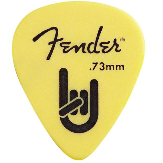 FENDER Rock-On Touring Picks Yellow .73 Thickness - 12 Count 