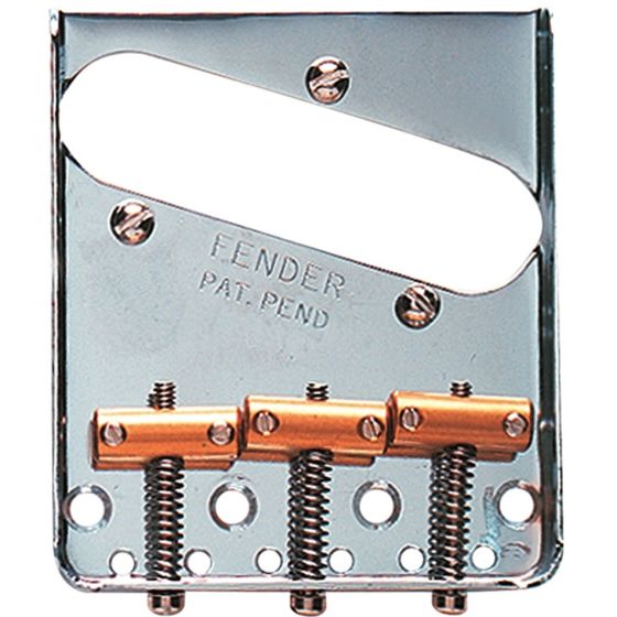 FENDER 3-Saddle American Vintage Telecaster Bridge Assembly Chrome