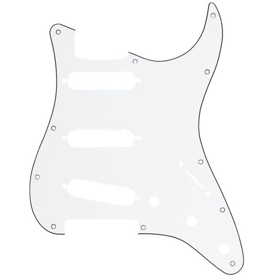 FENDER 11-Hole Modern-Style Stratocaster S/S/S Pickguard White