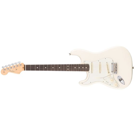 Fender American Professional Stratocaster Left Handed Guitar Rosewood Olympic White front
