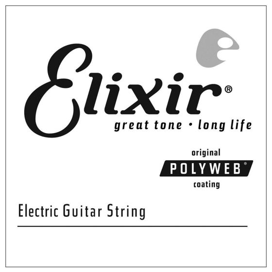 Elixir Electric Nickel Plated Steel w/ POLYWEB Coating Single String, .042