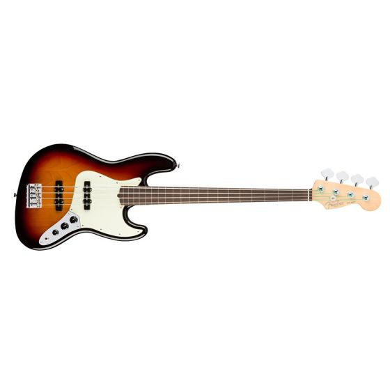 Fender American Professional Fretless Jazz Bass Rosewood 3-Color Sunburst Front