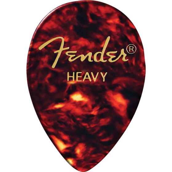 Fender Teardrop Shell Heavy Pick (12 pack)
