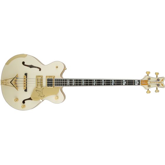G6136B-TP Tom Petersson Signature Falcon 4-String Bass, Cadillac Tailpiece, Rumble'Tron Pickup, Aged White Lacquer 