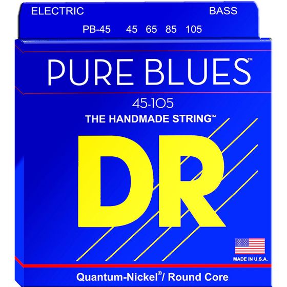 DR Strings PURE BLUES Quantum-Nickel Guitar Strings Medium 45, 65, 85, 105
