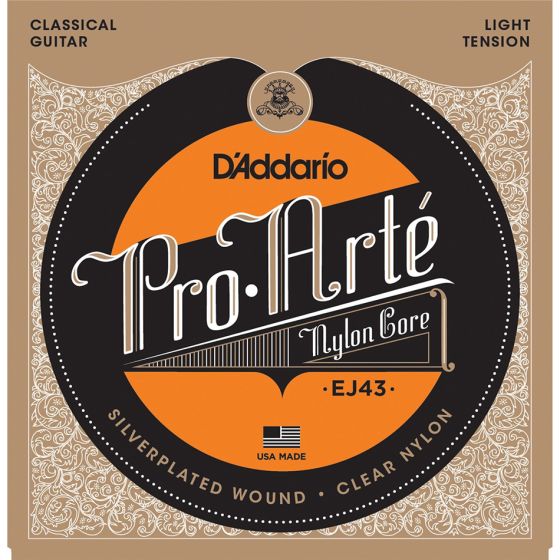 D'Addario EJ43 SET PRO-ARTE CLR/SILVER LITE Classical Strings