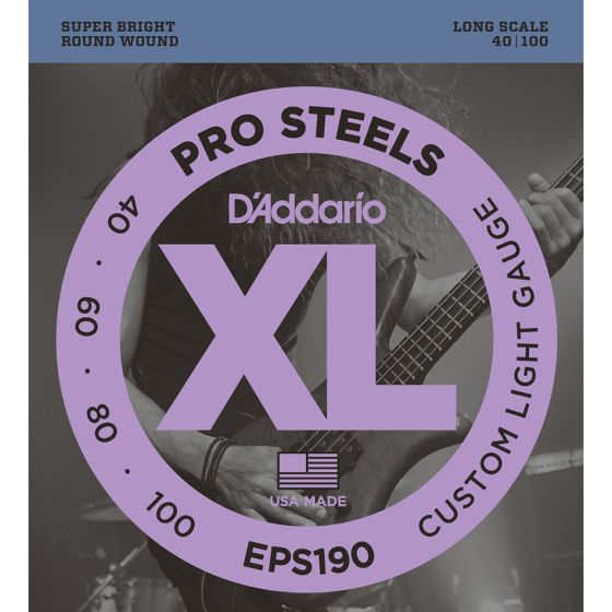 D'Addario EPS190 SET BASS PROST 40-100 LONG Bass Guitar Strings