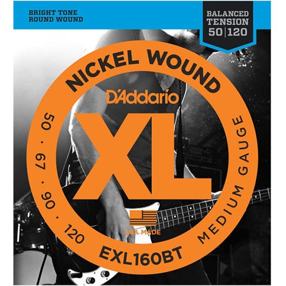 D'Addario EXL160BT SET BASS BAL XL 50-120 LONG Electric Bass Strings