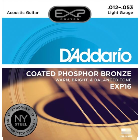 D'Addario EXP16 SET ACOUS EXP PHOS BRZ LITE Acoustic Guitar Strings