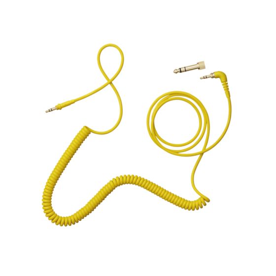 AIAIAI C09 Coiled Cable w/ Adaptor Yellow 1.5m