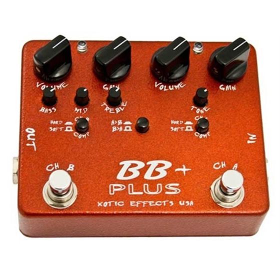 Xotic BB+ Boost/Overdrive Preamp 2 Channel 3-Band EQ Effect Pedal GENTLY USED