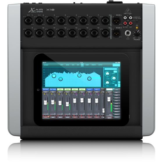 Behringer X18 18-Channel 12-Bus Mixer, iPad