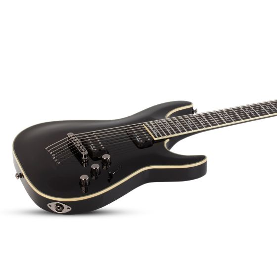 Schecter Black Jack Series C-7 Electric Guitar, Gloss Black
