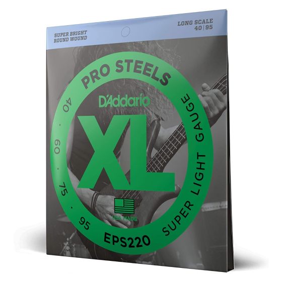 D'Addario Pro Steels EPS220-5 5-String Bass Super Light (40-125)
