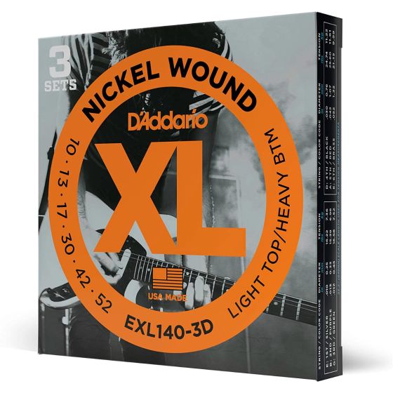 D'Addario EXL140-3D Nickel Wound Electric Strings - .010-.052