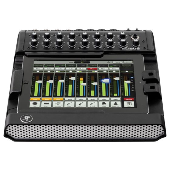 MACKIE DL-1608 Digital Live Sound Mixer with iPad Control iPad view