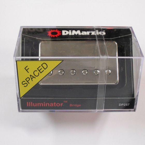 DiMarzio Illuminator Bridge Pickup, F-Spaced, Nickel cover