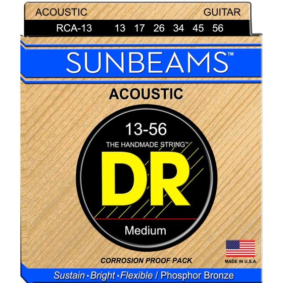 DR Strings SUNBEAM Phosphor Bronze Acoustic Guitar Strings (13-56)