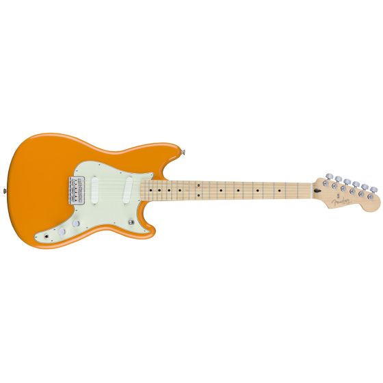 Fender Duo-Sonic Maple FB Capri Orange Front View
