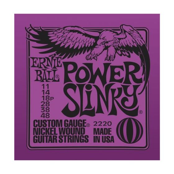 Ernie Ball Power Slinky Nickel Wound Electric Guitar Strings, Buy 10 Get 2 Free