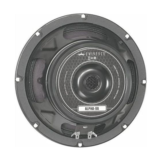 Eminence Alpha-8A American Standard Series 8" 125-Watt Replacement PA Speaker 8 Ohm