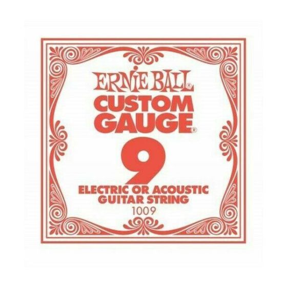 Ernie Ball 1009 Tin Plated Carbon Steel .009, Single Guitar String