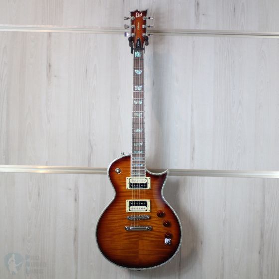 ESP LTD EC1000 Electric Guitar, Amber Sunburst, Free Gig Bag Included!