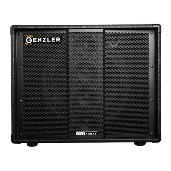 Genzler Bass Array Cabinet Neo 1x12” w/ 4x3” stack, 350W, 8 ohm