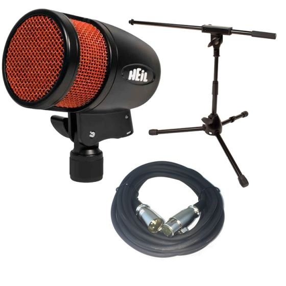 HEIL SOUND PR48 Bass Drum Microphone w/ Jamstands Kick Stand + 20' XLR Cable