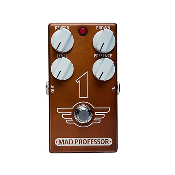 Mad Professor "1" Distortion Reverb Brown Sound Electric Guitar Pedal 