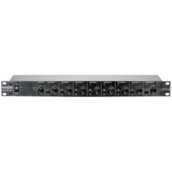 ART MX821 - 8 Channel (1U) Mic-Line Mixer with Tone front