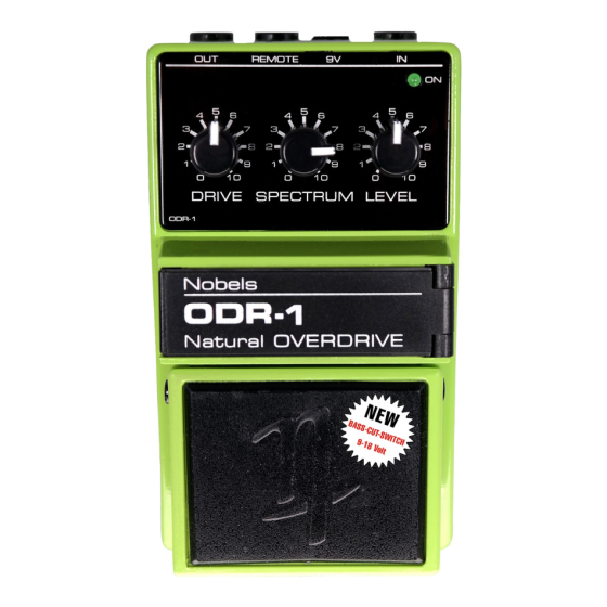 NOBELS ODR-1 Natural Classic Overdrive Guitar Effect Pedal Reissue