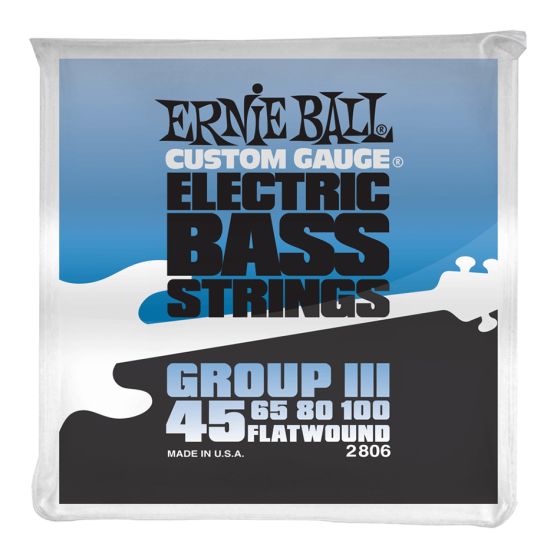 Ernie Ball Bass Flat Wound III String Set 45-100 
