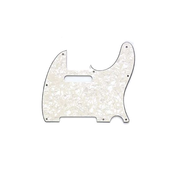 All Parts Pickguard for Telecaster, 8 screw holes, 4-ply, Parchment Pearloid