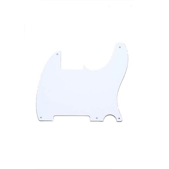 All Parts Pickguard for Esquire, 5 screw holes, 1-ply, White