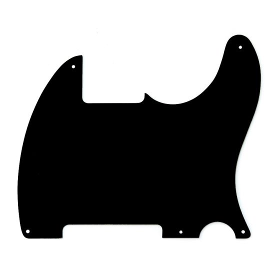 All Parts Pickguard for Esquire, 5 screw holes, 1-ply, Black Bakelite