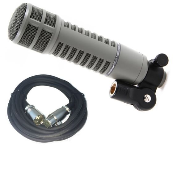 EV Electro Voice RE20 Dynamic Studio Broadcast Microphone w/ FREE 20' XLR Cable