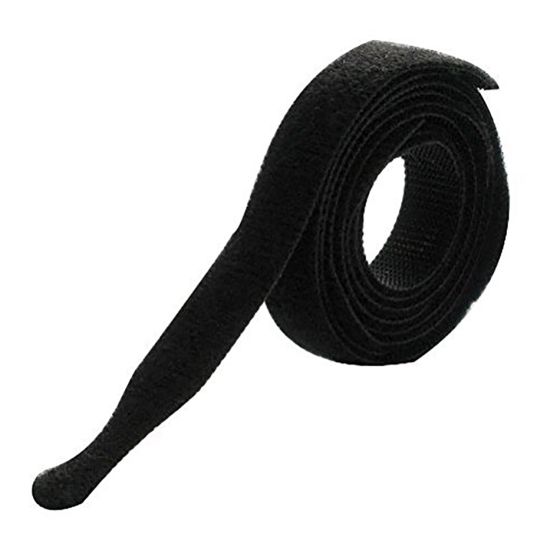 Rip-Tie Lite Plus Cable Wrap 1/2" x 12", 1 Roll of 75, Black
